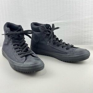 Converse Men’s Counter Climate Reflective Gray and Black High Top Sneakers